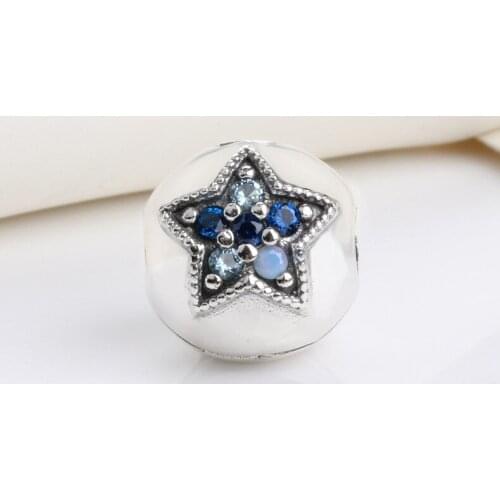 Bewill Original Fixed Clip S925 Sterling Silver New Bright Star Positioning Buckle Hot Star Positioning Clasp