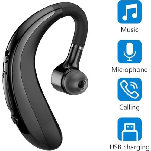 Earphones Handsfree Business Bluetooth Headphone With Mic Wireless Bluetooth Headset For Drive Noise Reduction Bluetooth Headset