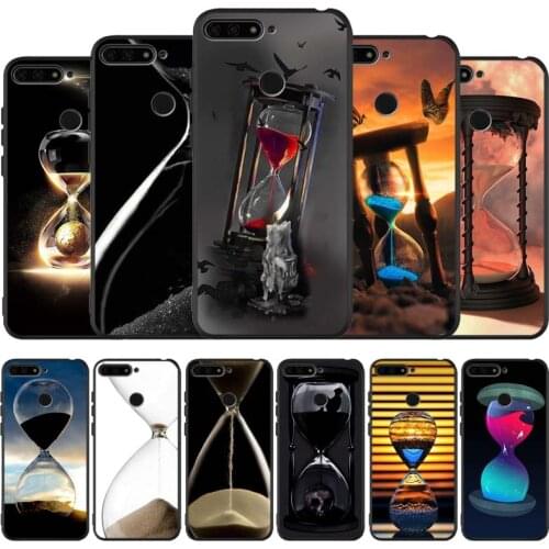 Hourglass black Silicone Phone Case For honor 30 20 Pro 8 8X 9 10 20 Lite Mate 10 20 30 Lite Pro cover