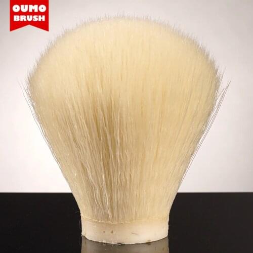 OUMO BRUSH-cream white synthetic hair knot shaving brush knots