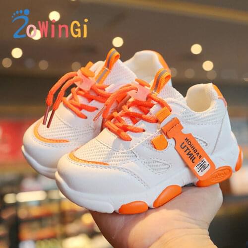 Size 21-30 Children Casual Shoes Baby Toddler Shoes Mesh Breathable Sneakers for Boys Fashion Girls Sports Running Sneakers