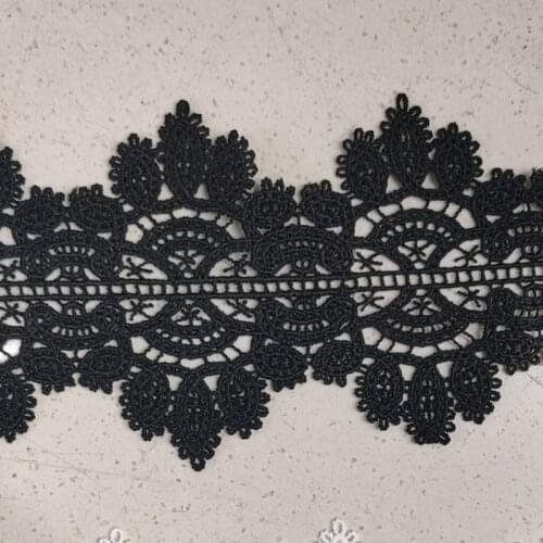 5yards Milk silk Lace accessories Guipure Lace Fabric DTM 8cm Wide Embroidered Lace DIY Sewing Lace Embroidered Fabric