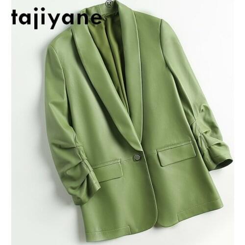 Real Spring 2021 Sheepskin Jacket Women Genuine Leather Coats Woman Sheep Skin Jackets Korean Mujer Chaqueta TN1800