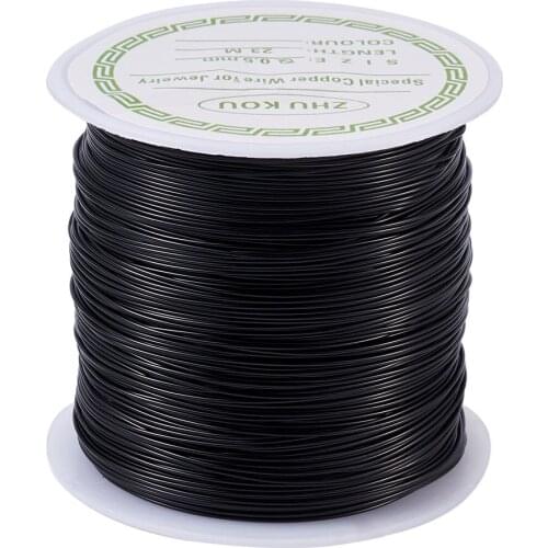 0.3mm 0.5mm 0.6mm 0.8mm Long-Lasting Plated Copper Beading Wire Findings for DIY Craft Bracelet Necklace Jewelry Making Supplies