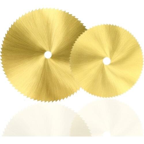 HSS M2 Saw Blade 60/80mm 72T Titanium Coated Mini Saw Cutter for Rotary Tools Wood Metal Cutting Disc Circular Saw Blade