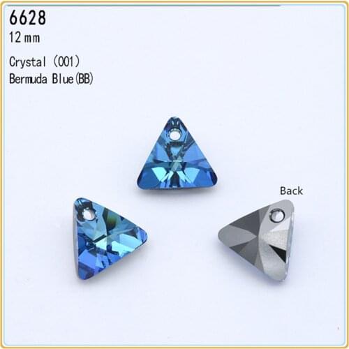 Ms Betti Brand Crystal From Austria 6628 Triangle Pendant 12mm Rhinestone Beads For DIY Jewelry Gifts making