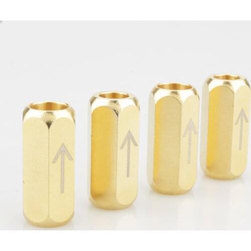 New 1XAudiocrast Audio Cable Gold Plated Pant Stabilizer Noise Suppressor EMI For DIY USB Analogue Cable HIFI