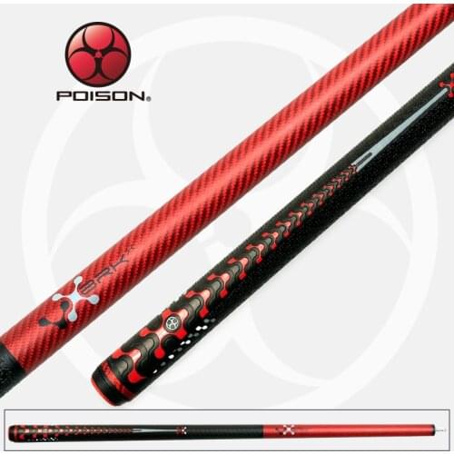 Original POISON Billiards Punch&Jump Cue 13mm Tip 147cm Length Professional North American Shaft Bakelite Tip Billard Break Jump
