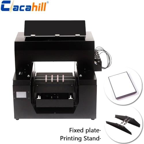 3D embossed texture A3 UV flatbed printer with roller holder for glass/plastic/leather/PVC/metal printing