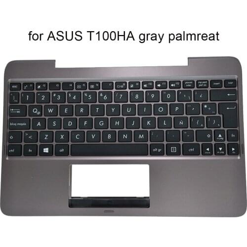 Computer Latin keyboard Palmrest For ASUS Transformer Book T100HA T100 LA laptop keyboards Complete top case New 90NB0748 R31LA0