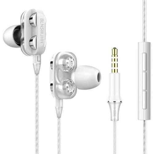 Wired Earphone HiFi Super Bass 3.5mm In-Ear Headphone Stereo Earbuds Ergonomic Sports Headsest Birthday Gift