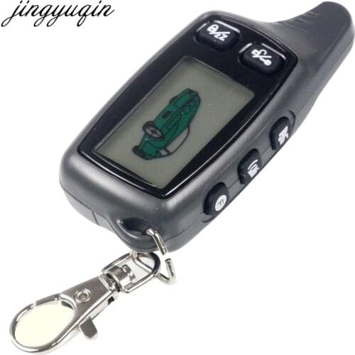 Jingyuqin Russian Version 9030 LCD Remote for Tomahawk TW9030 Car Remote Controller LCD Two Way Car Alarm System