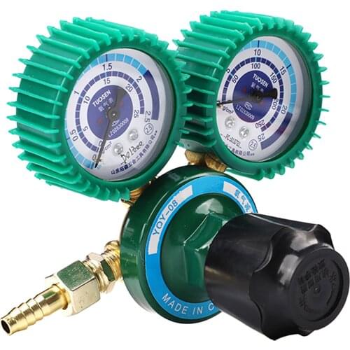Welding Oxygen Gas Welding Regulator Pressure Reducer Mig Flowmeter 2 Dial