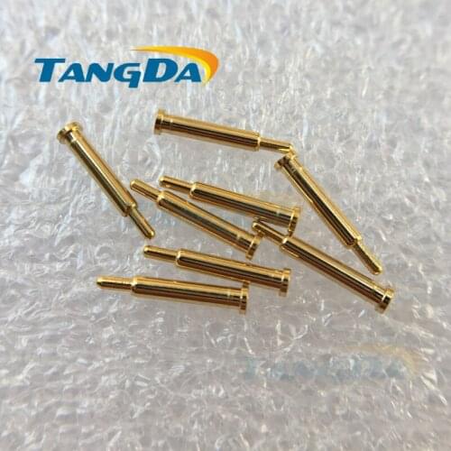 Tangda 1000pieces 2*10.5mm D 2*10.5 spring probe PCB test High current Guide pin locating pin Pogo pin for charging connector A