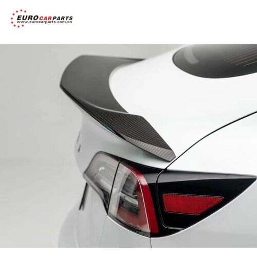 Carbon! new for model 3 full set carbon material rear spoiler for TSL body kit rear wing model3