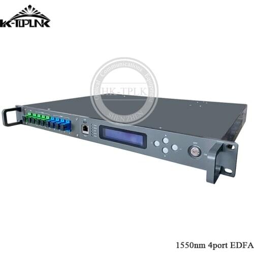 CATV EDFA WDM 1550nm 1U/ 80W 4port*17dbm sc/apc,sc/upc High power optical fiber Amplifier