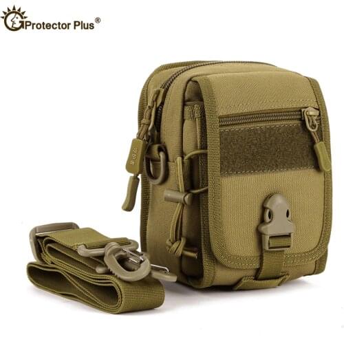 Military Tactical Nylon Waterproof Molle Pouch Running Package Camouflage Climbing Travel Hiking Bags For 5.5 inch Mobile Phone