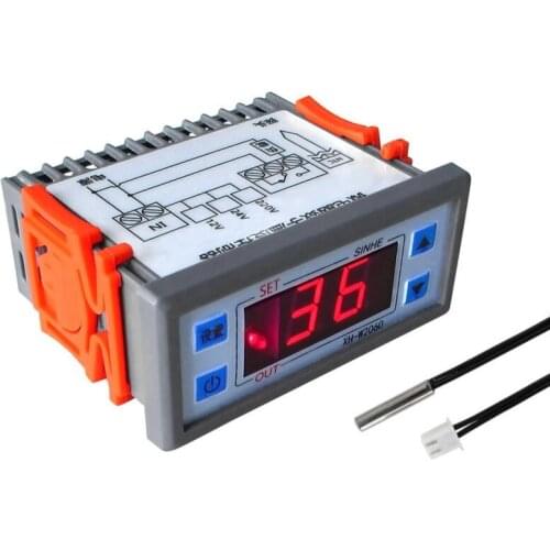 Embedded digital temperature controller 12V 24V 220V cabinet cold storage thermostat temperature controller temperature control