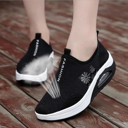 Women Sneakers Air Sole Athletic Running Shoes Lace-up Breathable Jogging Shoes Leisure Outdoor Sneakers Zapatillas Mujer