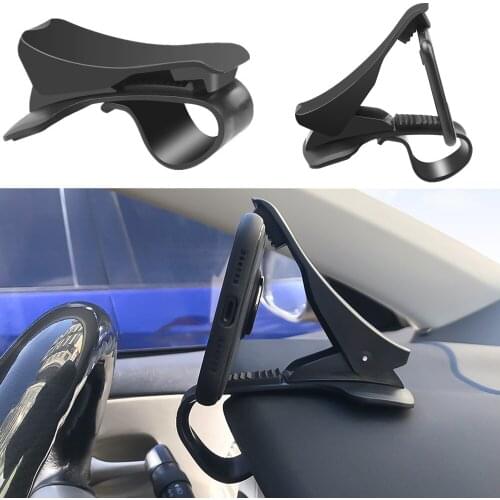 1x Car Phone Holder Dashboard Clip Mount Stand Uiversal Car Mobile Phone Holder Bracket For iphone Xiaomi Samsung GPS Navigation