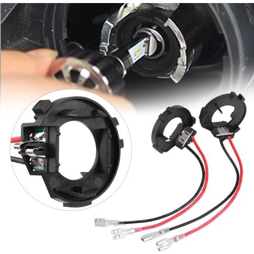 1 Pair H7 LED Holder Adapter Headlight Bulbs Adapter Retainer Holder for VW Golf MK7 Jetta LED Retainer Car Accessories