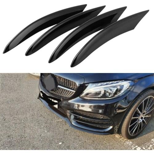 4 Pcs ABS Auto Car Front Fog Lamp Light Trim for C Class W205 C180 C200