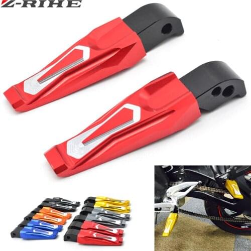Motorcycle Accessories CNC Motorcycle Rear Passenger Foot Pegs Pedals Footrests For Yamaha YZF-R3 YZF-R25 YZF-R300 MT-07 MT09