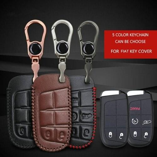 Car Key Case Cover For Fiat Grande Punto 500 Bravo Stilo Ducato Freemont Doblo Tipo 500X Key Remote Fob Shell Chains Accessories