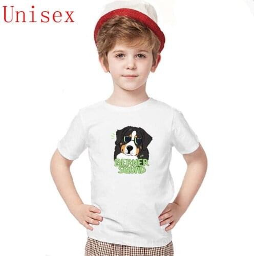 Custom Print BERNER SQUAD Bernese Mountain Dog Children T shirt kids clothes girls Casual T Shirt boy clothes size 14 or 16 boys