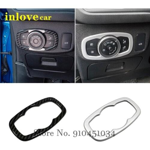 For Ford Transit 2020 2021 Car Headlamps Adjustment Switch Cover Trim Car Styling Accessories ABS Matte / Carbon fibre 1pcs