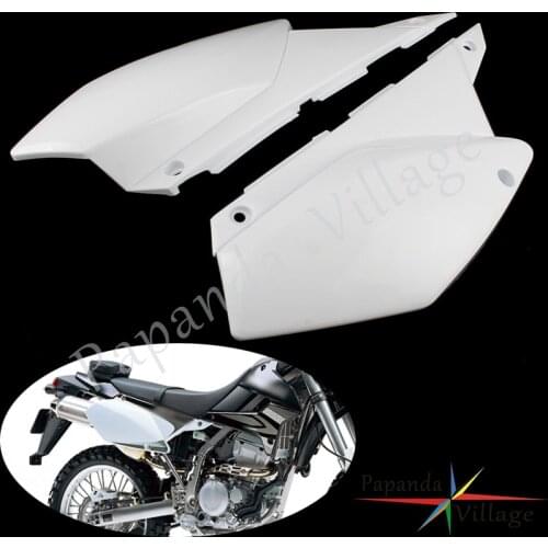 For Kawasaki KLX250/D-Tracker X 2008-2019 KLX250S/SF White Rear Side Panel Body Cover Plastic Motocross Side Cowl Fairing