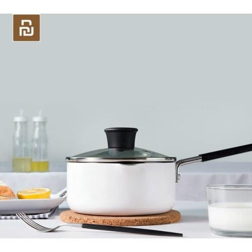 New Youpin Milk Pot for Warming Cooking Milk Soup Pancake Maker Cake Kitchen Pot for Egg Steak Skillet Grill 1.36L