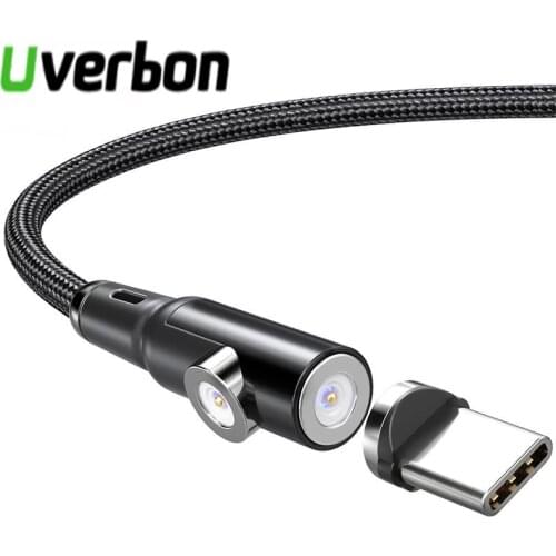 360 Degree Rotation Fast Charging Magnetic Charging Cable Ebow Micro USB /Type C/ IOS For Samsung S20 Huawei iPhone11