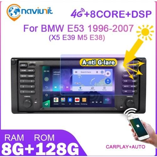 PX6 2 din android 10 car radio with screen For BMW E53 X5 5 Series E39 M5 1996-2007 GPS intelligent system stereo auto audio IPS