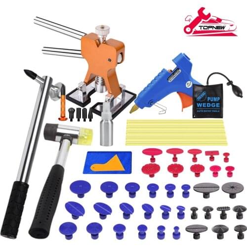 Auto Dent Puller Kit - Paintless Dent Repair Kit Dent Lifter Puller for Car Large & Small Ding Hail Dent Removal