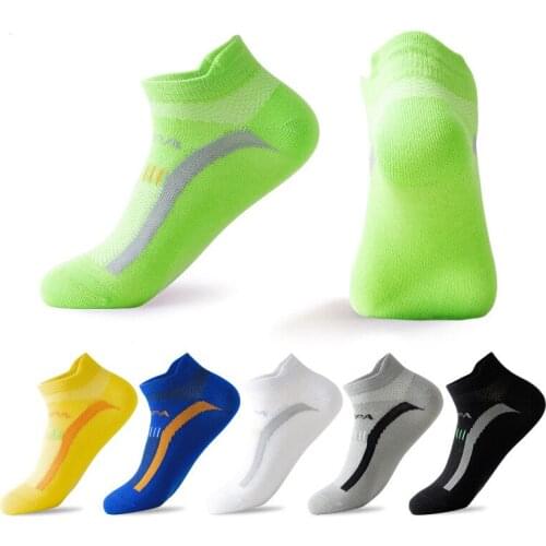 1Pair Professional Men Women Thin Anti-slip Breathable No Sweat Sports Socks Marathon Basketball Yoga Running Socks Athletic