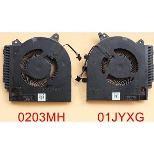 New Original Laptop CPU GPU Cooling Fan For Dell G15 5510 Cooler GTX1650 2021 version 01JYXG 0203MH