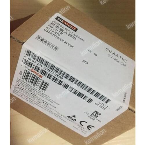 Original SIMATIC S7-200CN 6ES7231-7PB22-0XA8 Analog Input Module EM 231 6ES7 231-7PB22-0XA8 6ES72317PB220XA8 New in Sealed Box