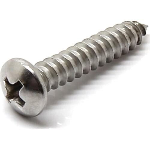 5-50Pcs M3.5 M3.9 M4.2 M4.8 M5 M5.5 M6 M6.3 GB845 Self-Cutting Wood Screw Round Screw 316Stainless Steel Phillips Cross Pan Head