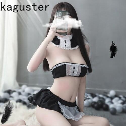 Hot Sexy Maid Cosplay Costumes Good Quality High Elastic Sexy Lingerie Set Underwear Servant Erotic Outfit Porno Nightgown