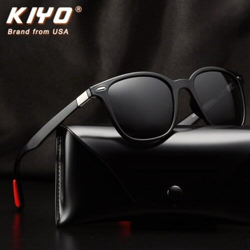 KIYO Brand 2020 New Men Square Polarized Sunglasses PC Classic Sun Glasses High Quality UV400 Driving Eyewear 035