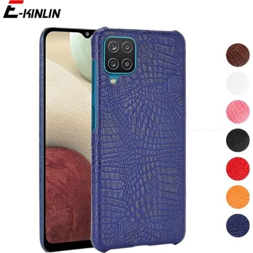 Ultra Slim Crocodile Skin Snake Leather Case For Samsung Galaxy F02s F62 A52 A02 A72 A32 5G A12 A02s Hard PC Back Cover