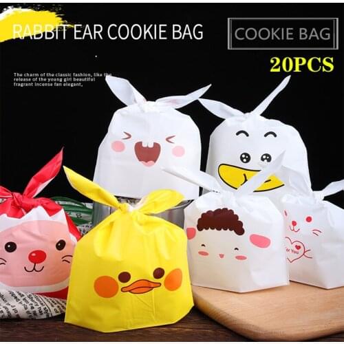 Baking packaging long ears rabbit biscuit bag nougat candy packaging bag nut packaging bag snack pastry pastry bag