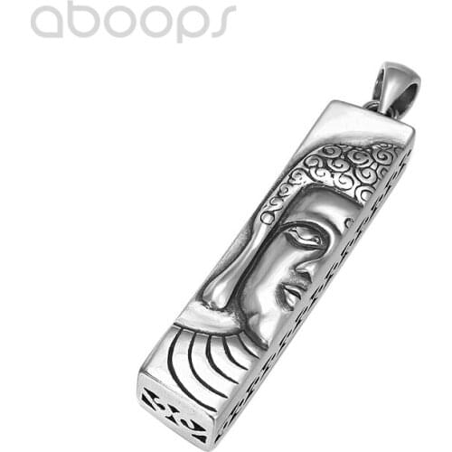 Vintage 925 Sterling Silver Half Face Buddha Pendant for Men Women,Free Shipping