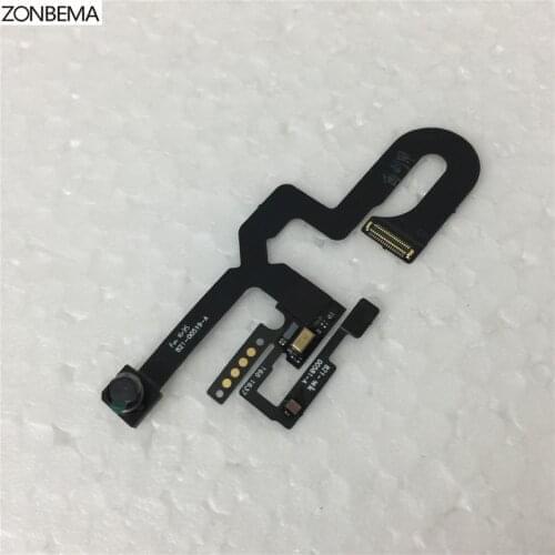 ZONBEMA 100pcs 100% Test Front Facetime Camera with Proximity sensor Flex Cable for iPhone 7 8 Plus