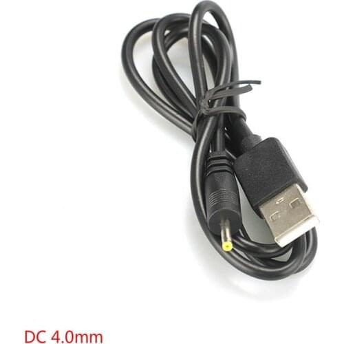 1M USB To DC4.0*1.7mm Charging Cable Direct-current Line All Copper DC4.0mm Charger Cord for PSP Router Cable