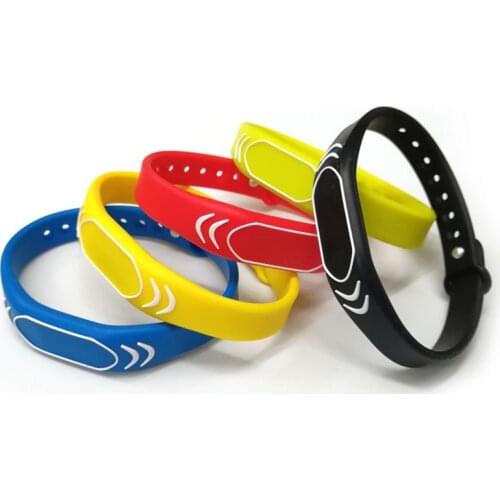 1PC 125khz EM4100 Read Only RFID Adjustable Smart Wristband, Access Control Card Wrist band Bracelet Tag,Can Be customized LOGO