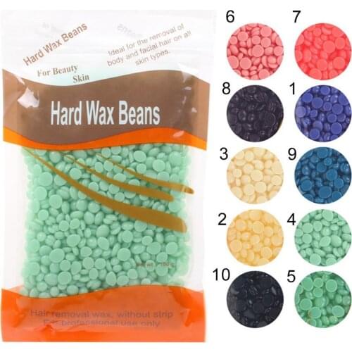 100g/Pack Hair Removal Wax Herbs Wax Beans Depilatory Hair Removal Hard Bean Wax Paper-Free Fast Effect Hot Film for Unisex