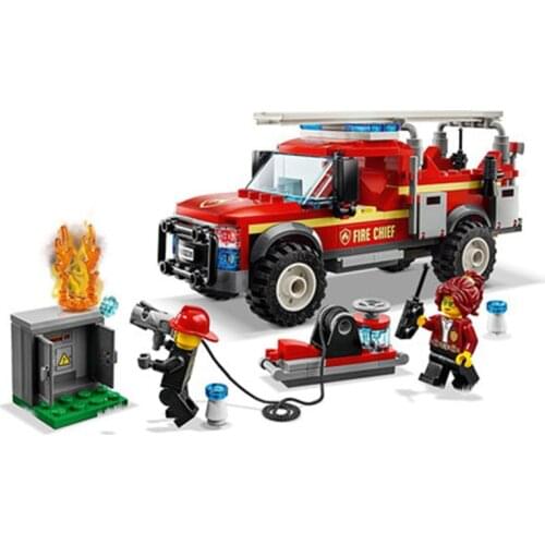 11390 City Series Fire Chief Emergency Truck 60231 Childrens Building Block Toy Gift