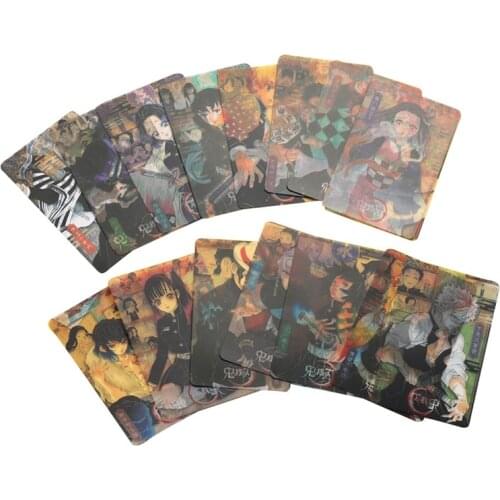 16Pcs/Set Anime Demon Slayer: Kimetsu No Yaiba Photo Card Photobook Poster Transparent Card